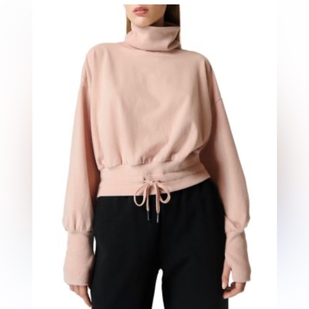Sweaty Betty Melody Luxe Fleece Drawstring Pullover Sweatshirt US Size 12